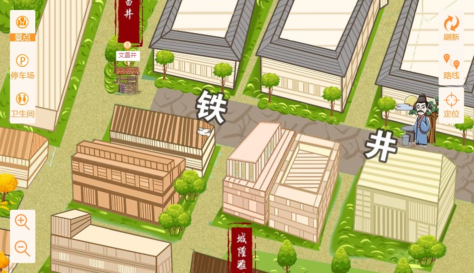 三角镇智慧景区：手绘地图与语音导览的完美融合