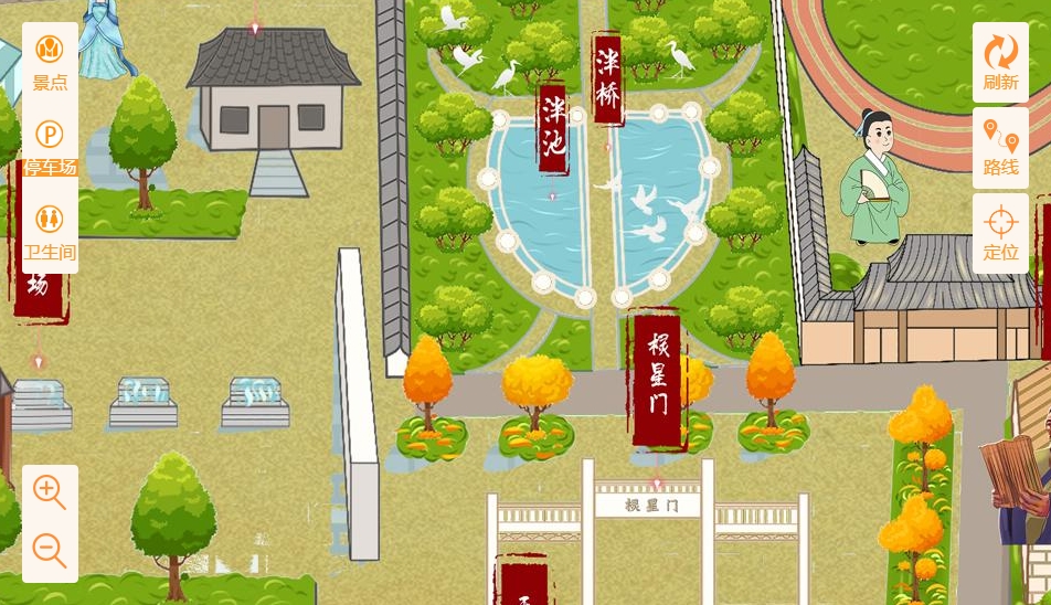 三角镇手绘地图景区语音讲解导览系统：智慧景区建设的基石